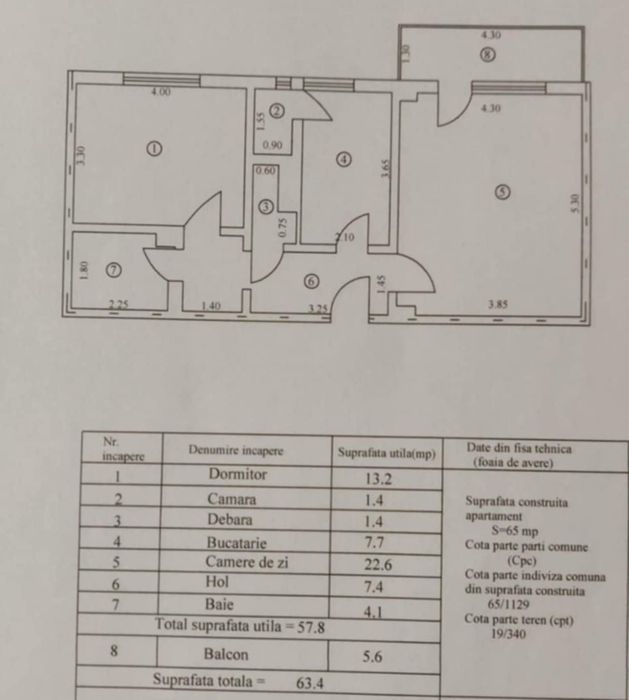 Targoviste Micro 2  2 camere 78000 euro