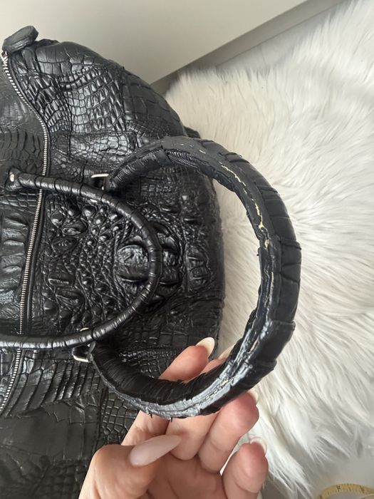 Пътна чанта от крокодилска кожа