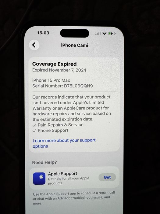 iPhone 15 Pro Max, Natural Titanium, 512GB ca nou