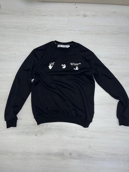 Bluza off white neagra