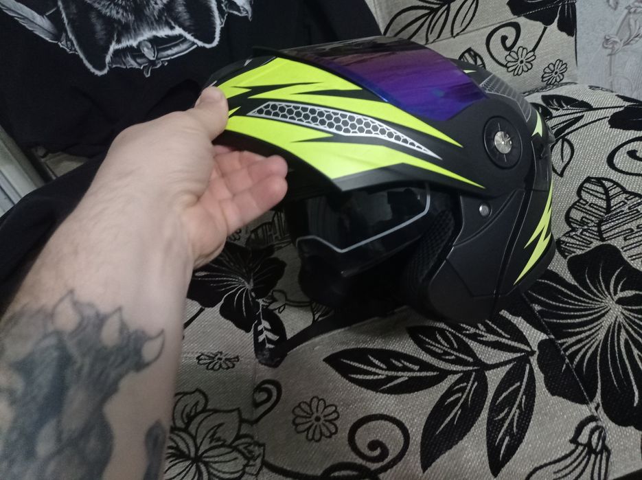 Мотошлем Мотошлем трансформер IBK черный XL