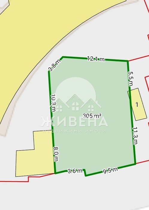 Продава парцел в центъра на кв. Галата, площ 305 кв.м