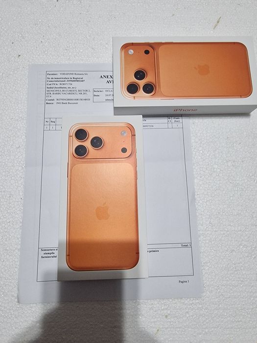 Vand IPHONE 17 PRO MAX 256GB  Sigilat în cutie , cu Factura și garanție  !!