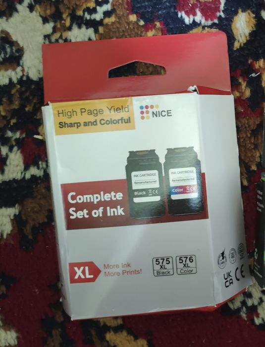 Cartușe imprimantă Economink pentru Canon PG-575XL CL-576XL, pachet multiplu 1 Negru, 1 Multicolor