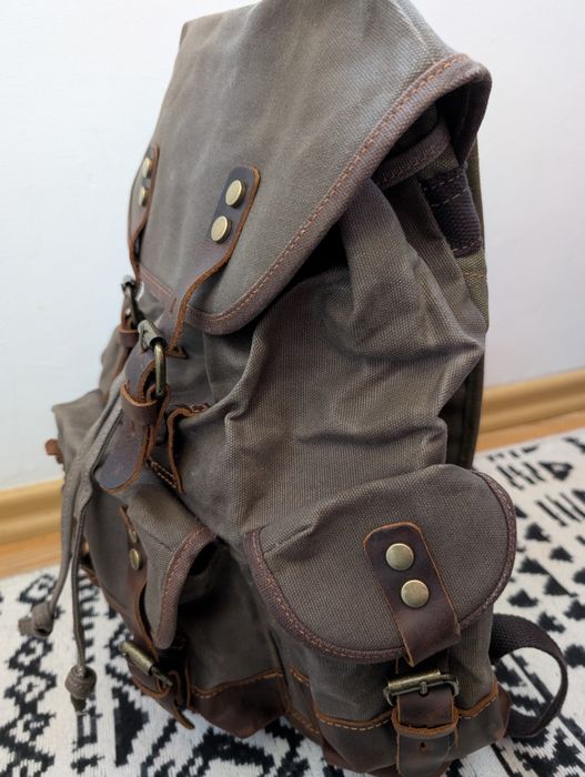 Rucsac canvas si piele Urban Bag