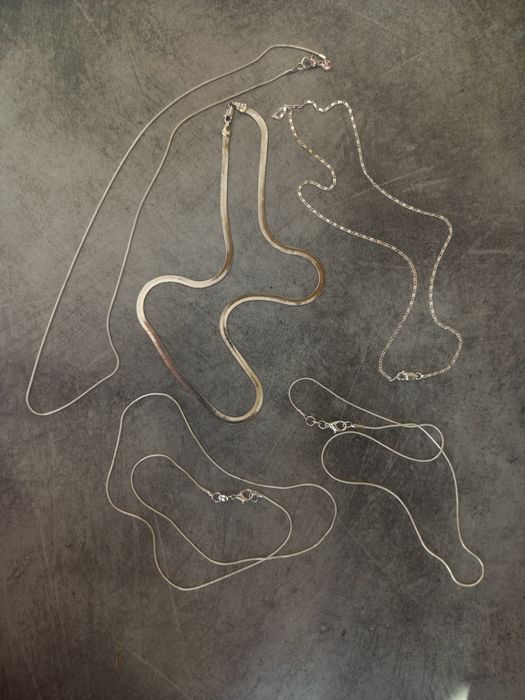 Комплект посребрени синджири