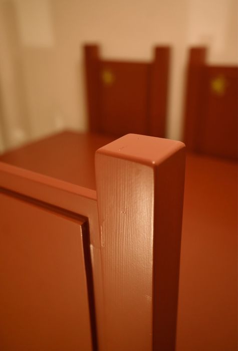 Masa cu 8 scaune lemn masiv de brad 200x110x77