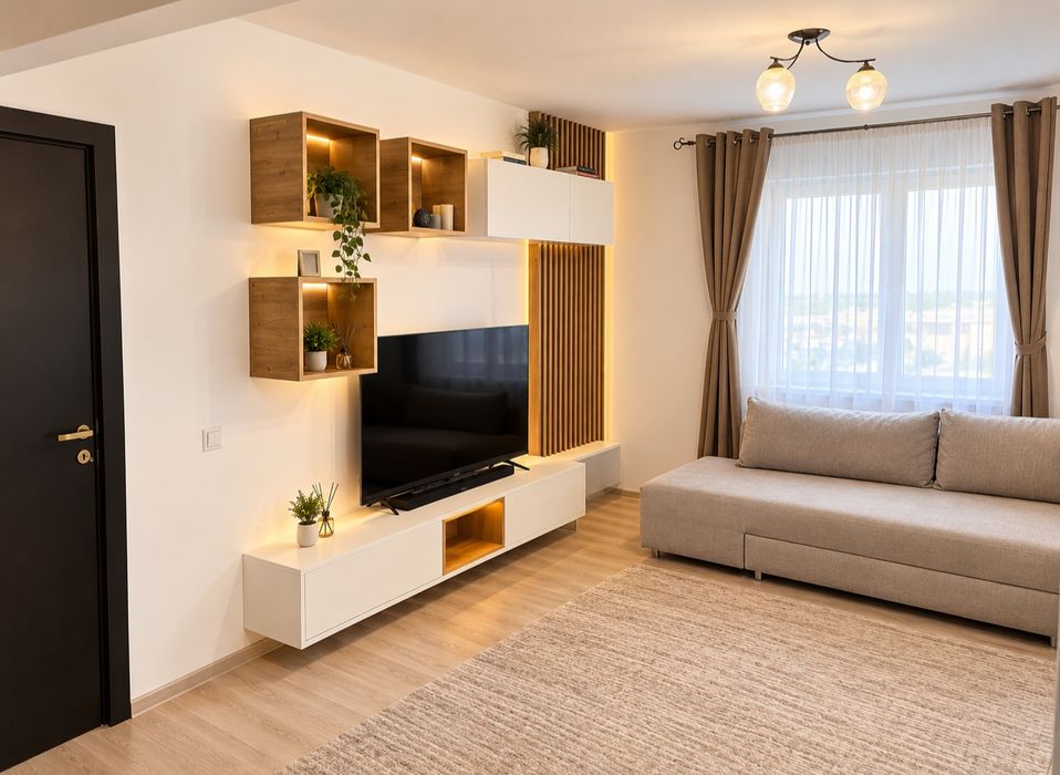 Proprietar Apartament 2 camere 55 mp 2 balcoane parcare inclusa  Sânpetru-Subcetate