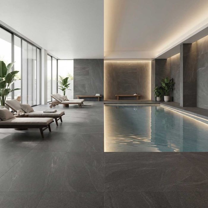 Gresie exterior/interior Leon Anthracite F P 600X1200X8 R Mat 1L