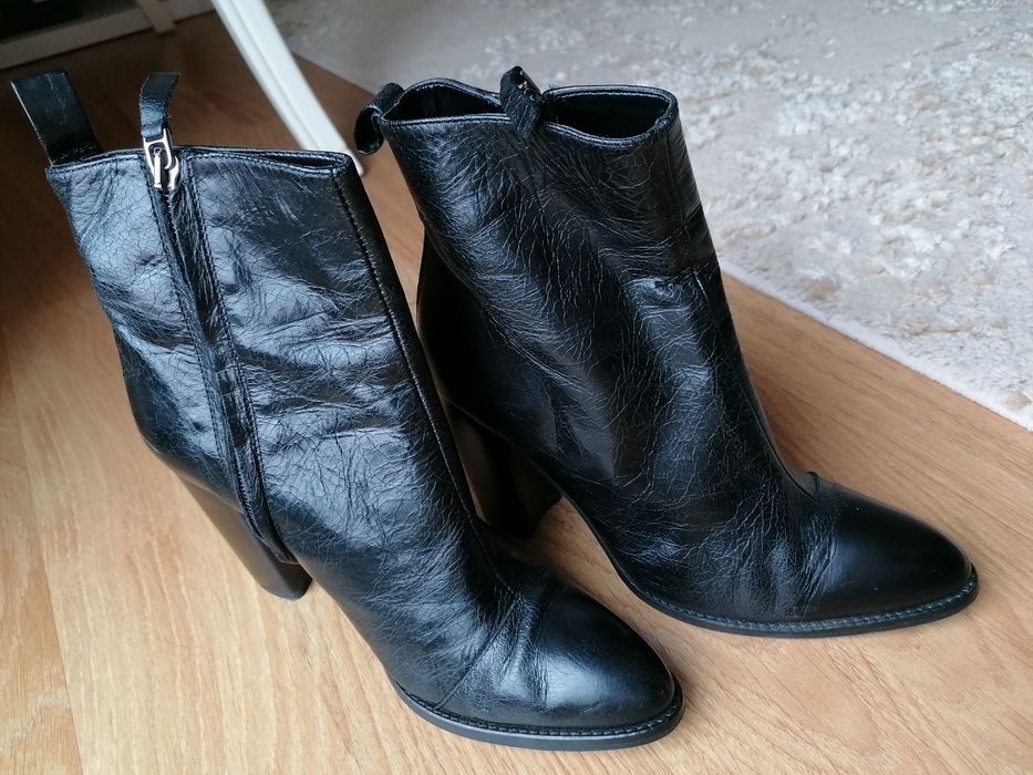 Botine Zara 38 piele naturala
