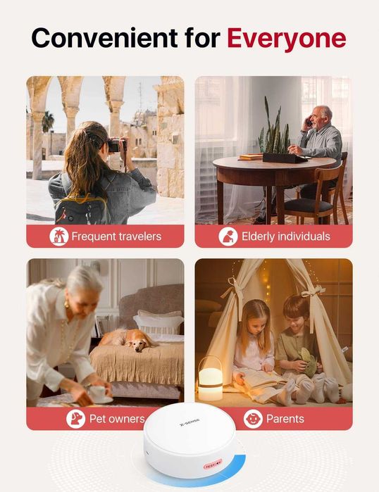 X-Sense Wi-Fi слушател за детектори за дим и въглероден оксид