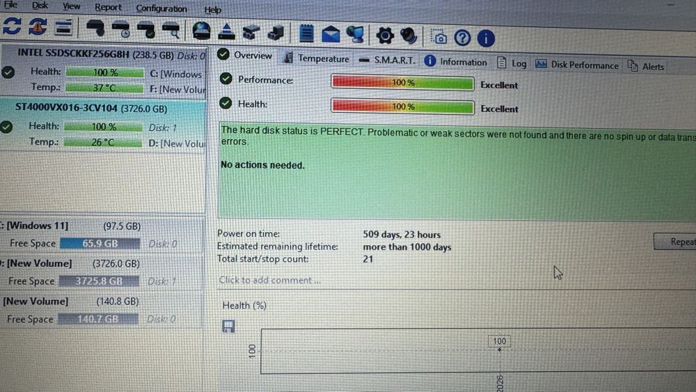Vand HDD 4TB pentru calculator NVR , desktop . 100% sanatate .