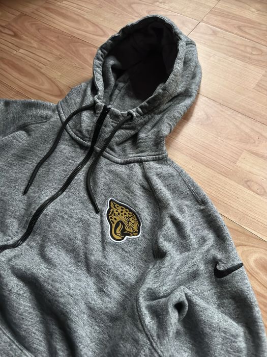 Pullover jumper sweatshirt zip-up Nike NFL Jacksonville Jaguars grey