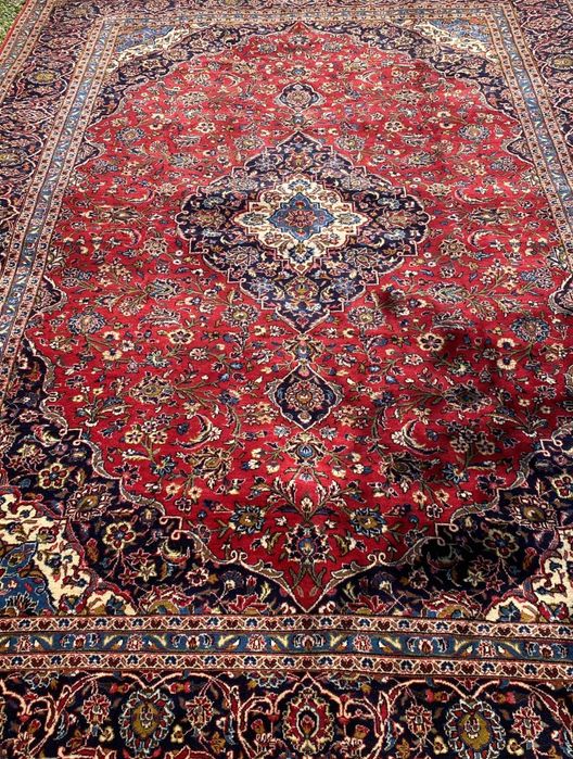 Огромен персийски килим Кашан 4х3м