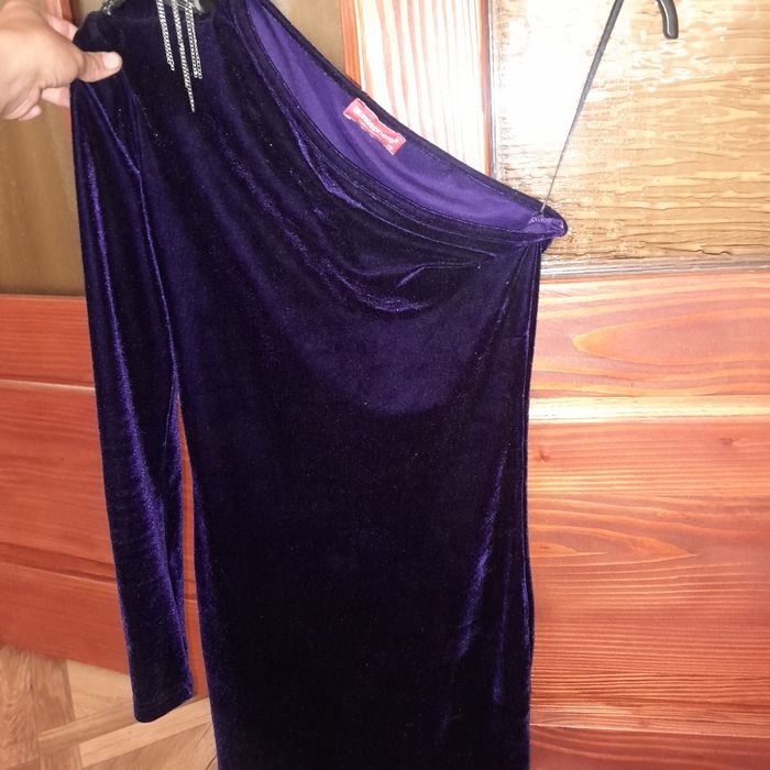 Rochie catifea mov
