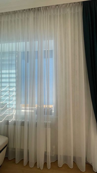 Тюль  однотонная