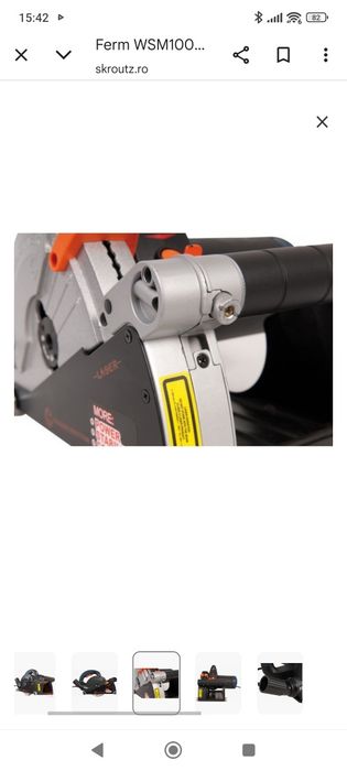 Masina de taiat canale in perete FERM, WSM1008, 1600W, 150mm