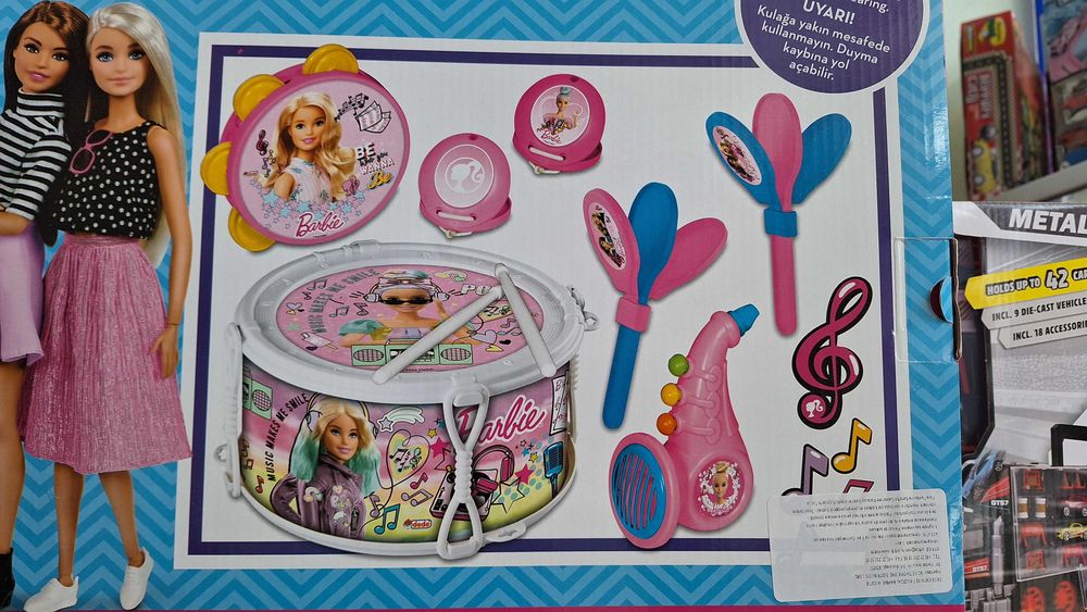 Barbie детски музикален комплект, нов
