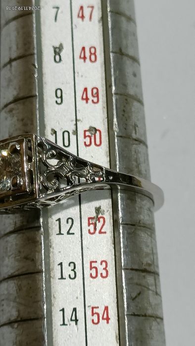 Vind inel din aur 14kt cu diamant 0, 30ct