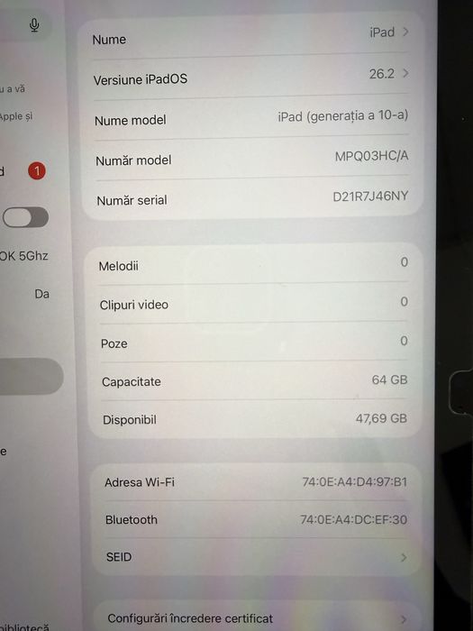 Ipad gen 10 64 gb