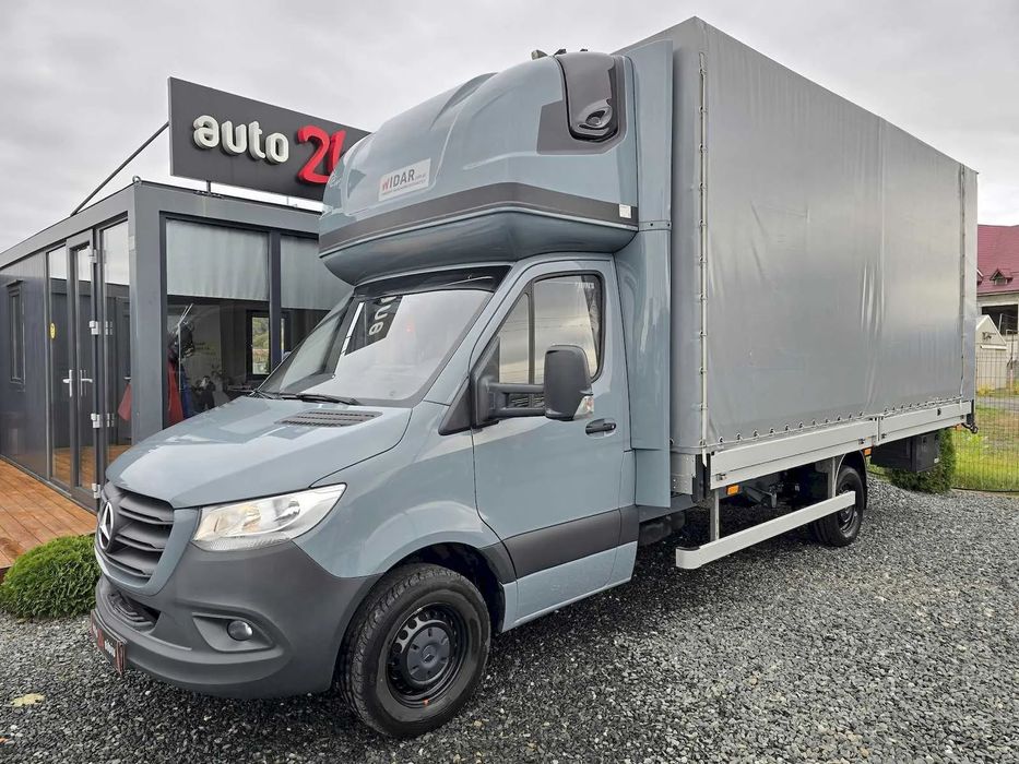 Mercedes-Benz Sprinter 319 CDI Prelata 10 paleti.automat.10.2023. Klima,MBUX 10,25 inch,Navigatie, Webasto,tehnic estetic f. bine.