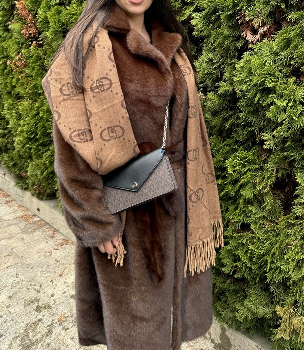 Палто шуба яке тип ZARA от изкуствен косъм норка S-L размер