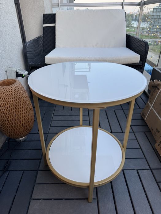 Masa de cafea cu geam de sticla