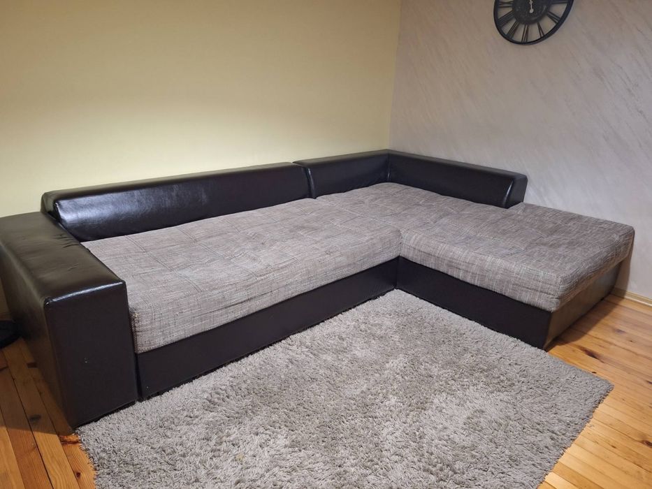 Ъглова холна гарнитура с функция сън +ракла 297/202/95