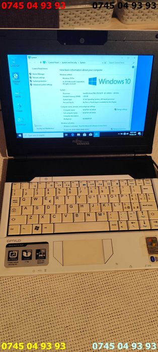 laptop fujitsu AMILO MINI UI 3520 win10 2gb 80gb incarcator fara bater