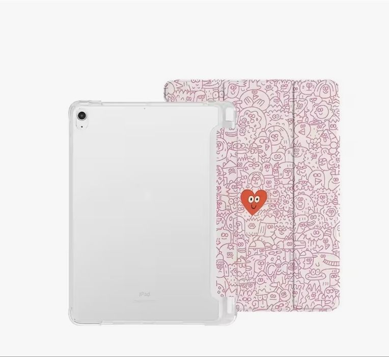 Стилен калъф за iPad Air 4 / 5 – розов дизайн, нов