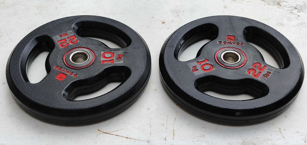 Дискове за щанга 2 Х 10 кг., диаметър на отвора ∅ 28 мм.