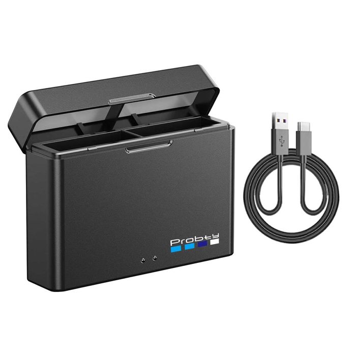 Set 3 acumulatori + incarcator dublu camere DJI Osmo Action 5 Pro 4 3