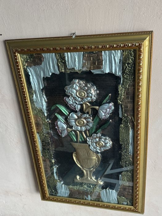 3D картина ваза с цветя