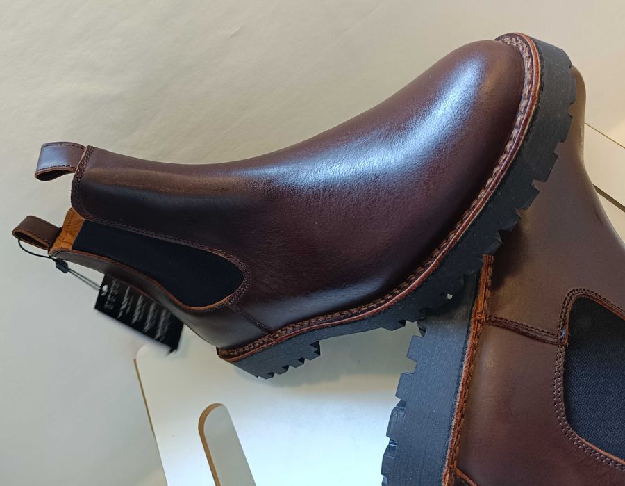 Ghete chelsea 45 premium plain toe Selected NOI piele naturala