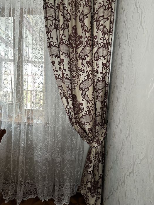 Шторы и тюль на 2 окна