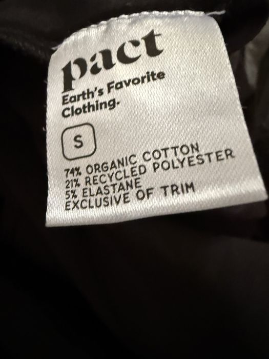 Salopeta neagra din bumbac organic, S