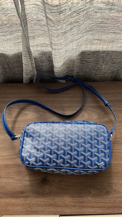 goyard синя чанта