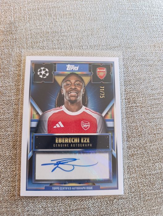 Match Attax Extra Автрограф Eberechi Eze /75 Genuine autograph