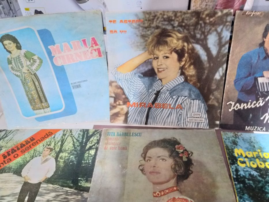 9 Coperti Discuri Vinil Cantareti Romani