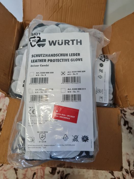 Vând mănuși sudura wurth noi sigilate 25 lei perechea negociabil!!
Pre