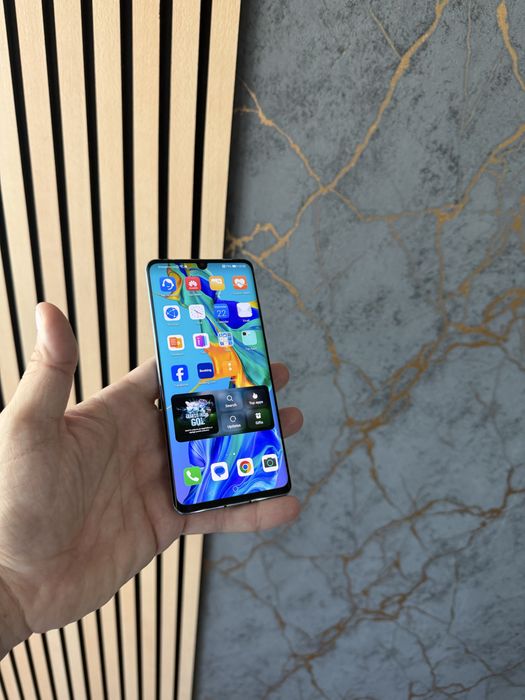 Huawei P30 PRO, 128GB memorie, 6GB RAM, albastru coral, IMPECABIL