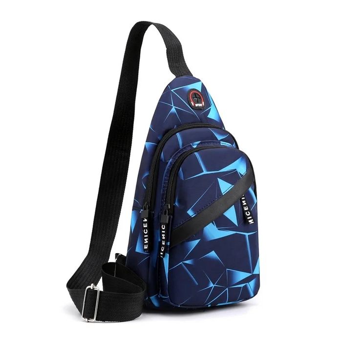 Borsetă de piept/spate/umăr. 4 buzunare. Waterproof. Încăpătoare.