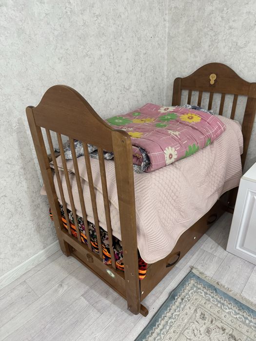 Детский манеж с сурмой деревянный