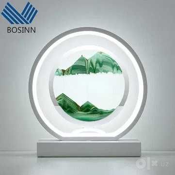 Часы с LED-подсветкой — Песочные для декора
