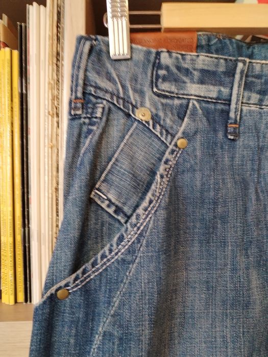 Fustă superbă din denim cu detalii, XS