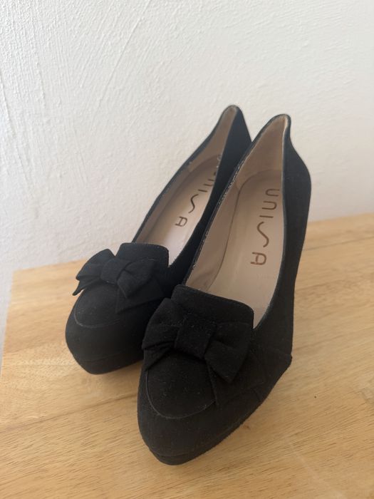 Pantofi piele intoarsa Unisa