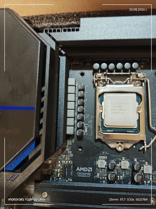Дъно ASrock Z 590 Extreme+процесор i7 10700kf