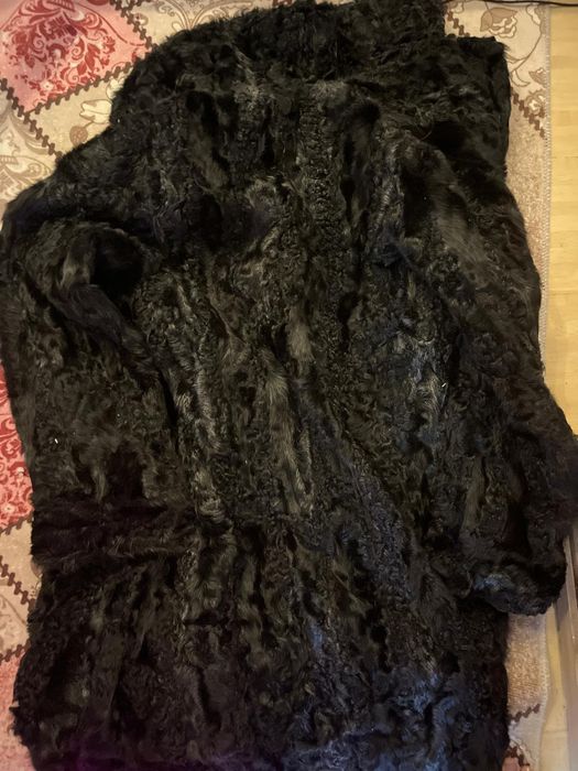 Blană astrahan neagra naturală