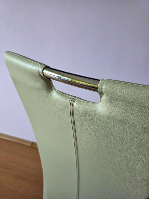 Комплект луксозна стъклена маса с 8 стола