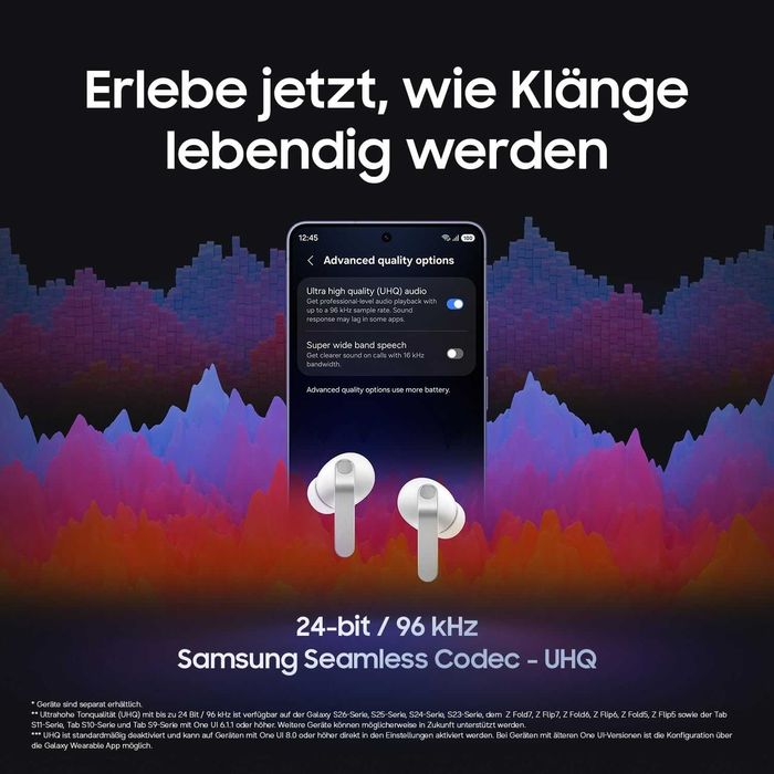 Нови! 2г Гаранция! Samsung Galaxy Buds 4 Pro R640 - Black безжични слу